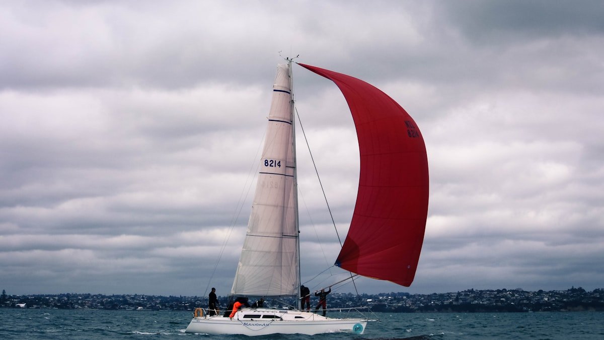 Beneteau First 45 heeling under sail