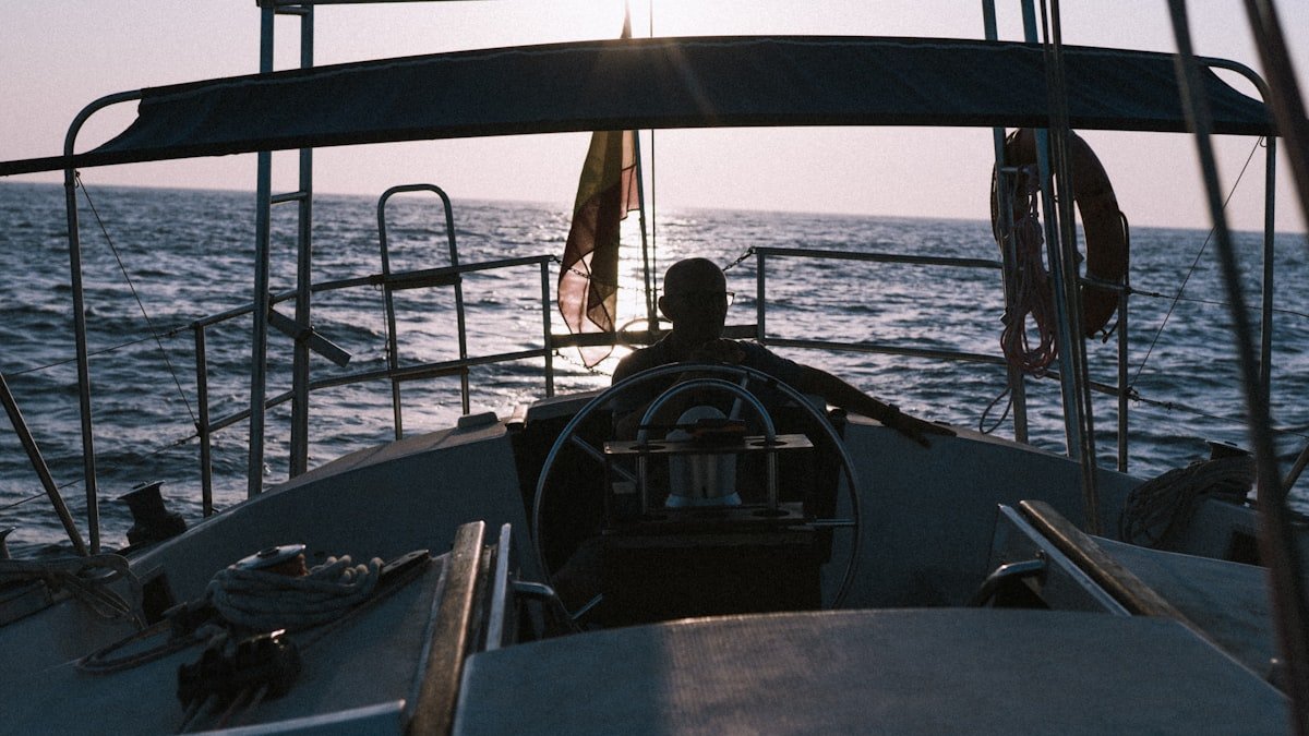 Dual helm stations on a modern cruising yacht