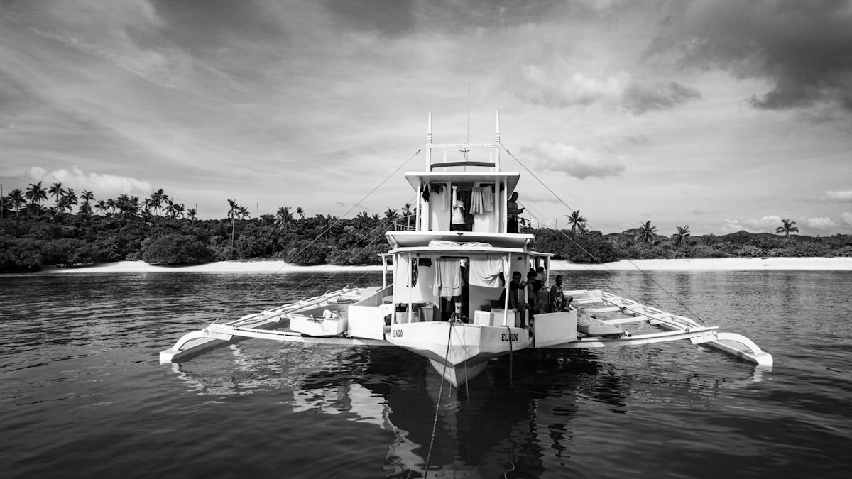 Fountaine Pajot Lucia 40 stern view in marina